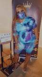 Royal Tie Dye Set w/ Face Cover - M&M Royal Emporium