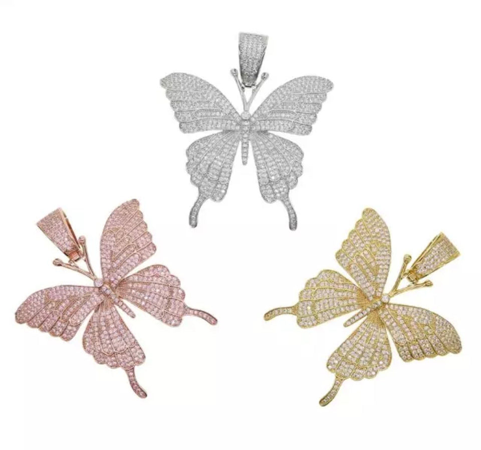 Butterfly Bling Necklace - M&M Royal Emporium